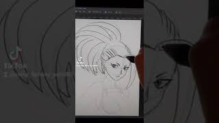 Disegno Yaoyorozu in bianco e nero