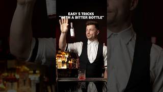 flair tricks EASY 5 TRICKS"WITH A BITTER BOTTLE" 1 bottle #flairbartending #bartender