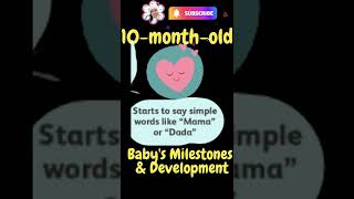 10 MONTH OLD BABY MILESTONE AND DEVELOPMENT l NEWBORN #Shorts