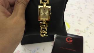 GUESS U0437L2M GOLD-TONE BRACELET WATCH