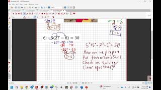 Math 7 Honors: Linear Equation Review!