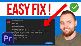 How To Fix Export Error Completing Render Premiere Pro (QUICK GUIDE)