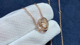 Cartier Love Innerlocking Loop 18k Rose Gold Necklace B7212300