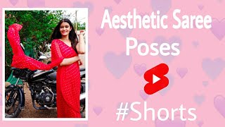 Saree Poses Ideas For Girls | Lockdown Photoshoot | At Home | #Shorts