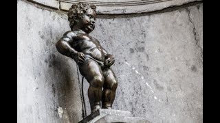 Manneken Pis hilarious selfie, Brussels