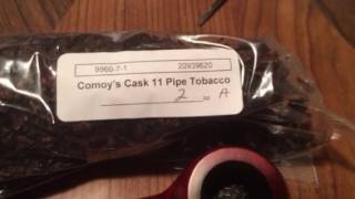 PipeCat reviews Comoy's Cask 11 pipe tobacco AND Baraccini's Red Briar Stromboli Ball Pipe!