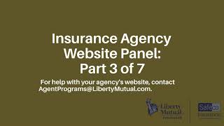 Insurance Agency Website Panel Part 3