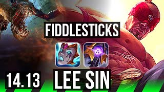 FIDDLESTICKS vs LEE SIN (JGL) | Rank 3 Fiddle, 800+ games, 10/2/2 | NA Challenger | 14.13