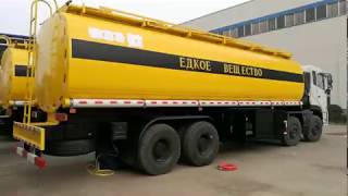 HCL H2SO4 Acid tanker- lined LLDPE Tank mounted DFL Dongfeng