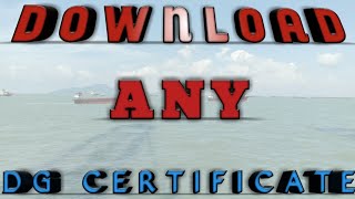 How Do I Get My STCW Certificate Online | DG Shipping Certificate  Download Online | COP Download