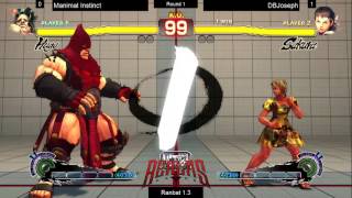 Realms Games USF4 Ranbat 1.3 Round 1 Manimal Instinct vs DBJoseph