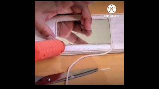 #shorts#mirror work #wall Decor Diy | lipan art#without clay #and without wall putty