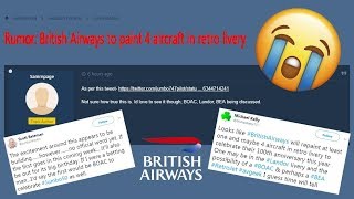 BRITISH AIRWAYS RETRO JETS!