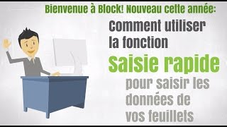 H&R Block logiciel d’impôt - Saisie de données rapide