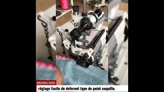 la machine point coquille Pour toute sorte de tissu.