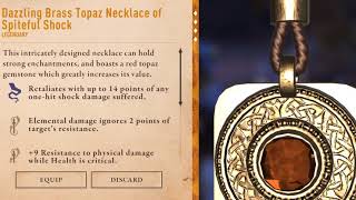 Elder Scrolls Blades: Brass Topaz Necklace