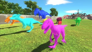 Race to eat Neon Animals - Animal Revolt Battle Simulator