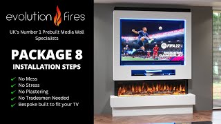 Evolution Fires Package 8 Pre-Built Media Wall Installation Video.