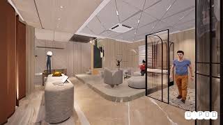 Real estate developer’s office concept- modern interiors