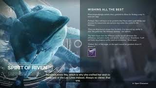 Destiny 2:Season of the Wish: Speak to Riven (Week 5)