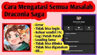 Cara Mengatasi Masalah Di Draconia Saga | Cara Atasi Draconia Saga Error