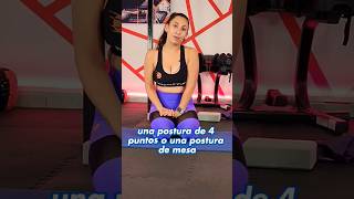 Realiza la postura de 4 puntos o mesa para yoga. #deportikashorts #yoga #posturas