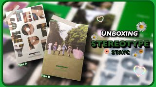 Unboxing STAYC - 1st mini album [STEREOTYPE] with POB