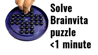 Solve Brainvita under 1 minute