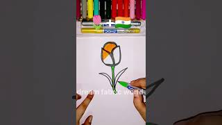 🌷🧡🇮🇳Easy independence day special drawing|happy independence day|indian flag drawing#indianflag