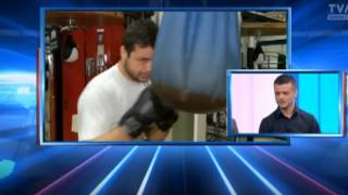 JO JO DAN on TVA Sports (Quebec) before his Nov 30th 2013 fight vs Kevin Bizier