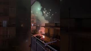 Fuochi d'artificio allo scoccare della Mezzanotte