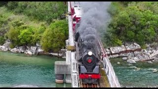 Ja Steam excursion - Parikawa to Blenheim POV cam + Drone