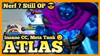 ATLAS BEST BUILD, ATLAS MOBILE LEGENDS, ATLAS BUILD, ATLAS GAMEPLAY, ATLAS META TANK, 2020 MLBB