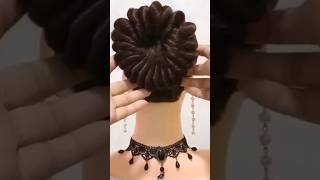 Bun hairstyle  #shorts #shortviral #ytshorts #shortfeed #youtubeshorts