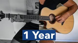 1 Year of Guitar Progress In 1 Minute