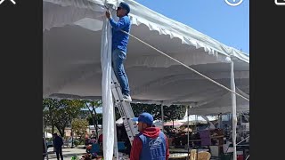 Cubre postes de tela para Carpas para Expo