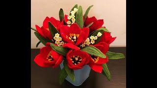 Tutoriale cu flori de primavara/Spring flower tutorials