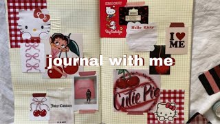 relaxing asmr journal with me🍒🌸