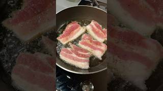 COOKING SLICED PORK BELLY💥#asmrsounds #cooking #satisfying #shorts