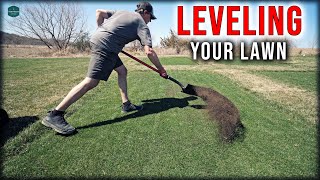 LEVELING And SMOOTHING Your LAWN With TOPDRESSING // Soil Vs Sand // Short Lawn Vs Tall Lawn