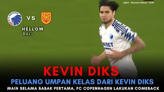 Kevin Diks vs Nordsjælland  🇮🇩 🇩🇰 ● Kevin Main selama 45 menit dan melakukan umpan-umpan matang