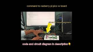 Seven segment with rasberry pi pico W| rasberry pi pico w #shorts #viralvideo