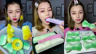 ASMR MUKBANG ICE EATING CRUNCHY SOUNDS