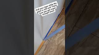 how to get those super straight tape lines! #painting