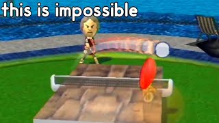 wii sports ping pong but the ball bounces REALLY HIGH