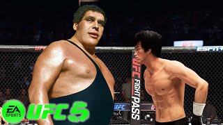 🐲 Bruce Lee vs. Andre Giant WWE (EA sports UFC 5) 🐲