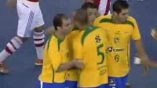 Brasil 5 x 3 Paraguai  semifinal do Grand Prix de Futsal 2010