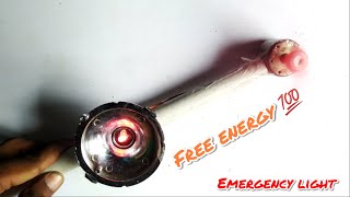 Free Energy Emergency Light | DIY Free energy DC motor