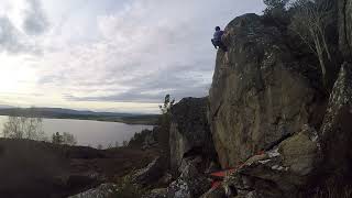 The Jabberwocky First Ascent- 6C Highball - Duntelchaig - Strathnairn