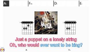 COLDPLAY Viva la vida FCN GUITAR CHORDS & LYRICS